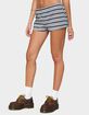 EDIKTED Glennon Striped Shorts image number 2
