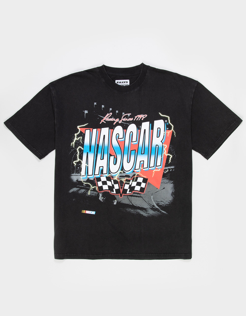 TILLYS x NASCAR Racing Flag Mens Boxy Tee image number 1
