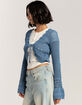 BDG Urban Outfitters Tie Front Crochet Womens Cardigan image number 3