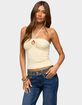 EDIKTED Rope Strap Keyhole Halter Top image number 1