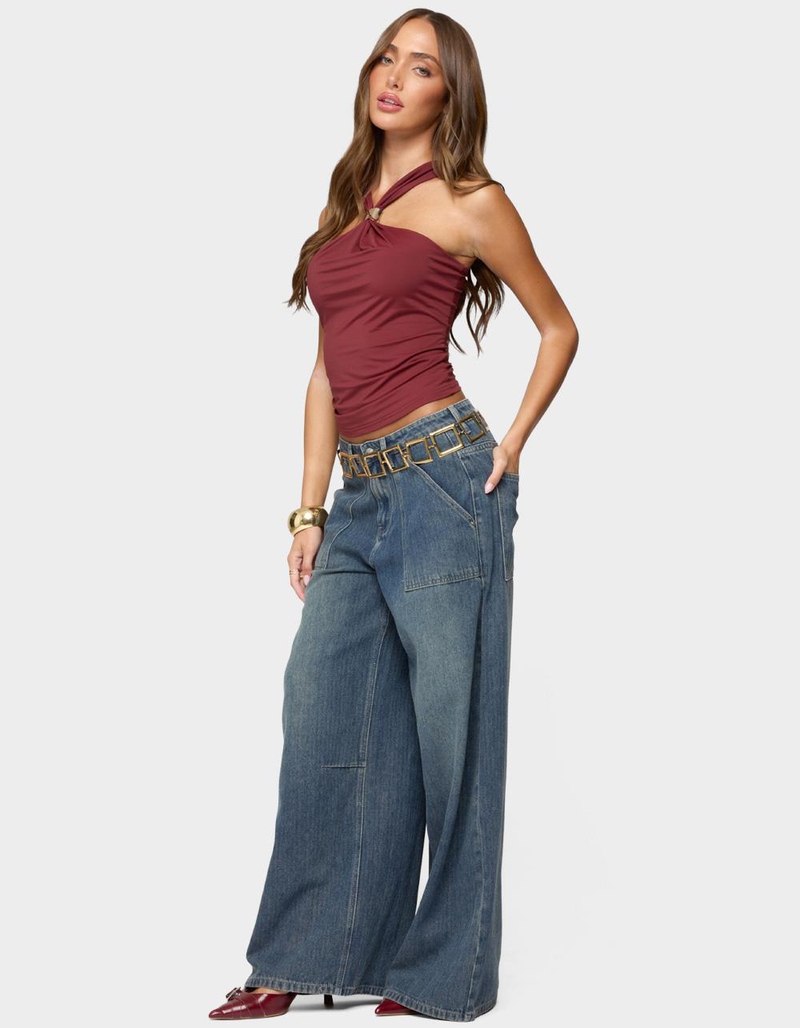 EDIKTED Cielle Wide Strap Gathered Top image number 3