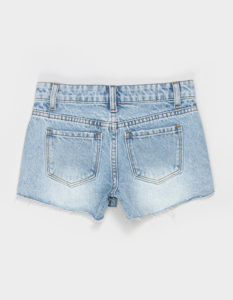 RSQ Girls Bow Low Rise Denim Shorts image number 2