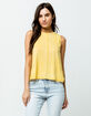 RVCA Happy Place Mustard Womens Muscle Tank Top image number 1