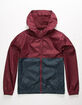 INDEPENDENT TRADING COMPANY Lightweight Maroon Boys Windbreaker Jacket image number 1
