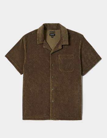 BRIXTON Bunker Mens French Terry Camp Shirt Primary Image