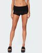 EDIKTED Rye Sheer Textured Fold Over Shorts image number 1