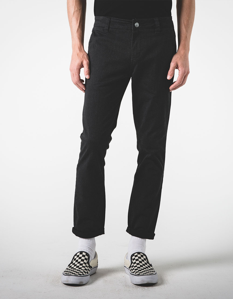 RSQ Seattle Mens Skinny Stretch Crop Stretch Chinos image number 1