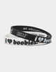 KEEP A BREAST I Love Boobies! 2 Pack Mini Bracelets image number 1