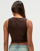 TILLYS Womens Butter Soft V-Neck Tank Top image number 4