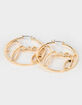 JUICY COUTURE Script Hoop Earrings image number 2