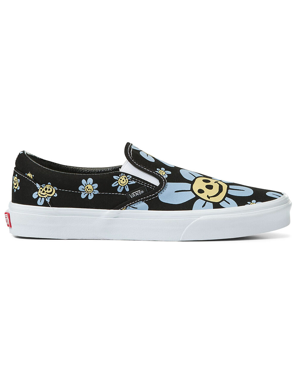VANS Trippy Grin Classic Slip-On Shoes - BLK/YELLOW - M9 / W10.5