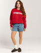 HYPE AND VICE Stanford University Womens Crewneck Sweatshirt image number 2