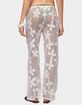 EDIKTED Candace Floral Textured Sheer Pants image number 3
