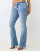 TRUE RELIGION Joey Low Rise Super T Flap Womens Flare Jeans image number 3