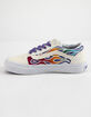 VANS Sparkle Flame Old Skool Rainbow & True White Girls Shoes image number 4