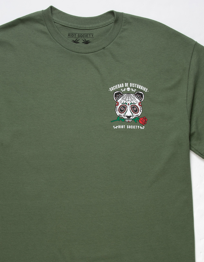 RIOT SOCIETY Sugar Skull Panda Mens Tee image number 2