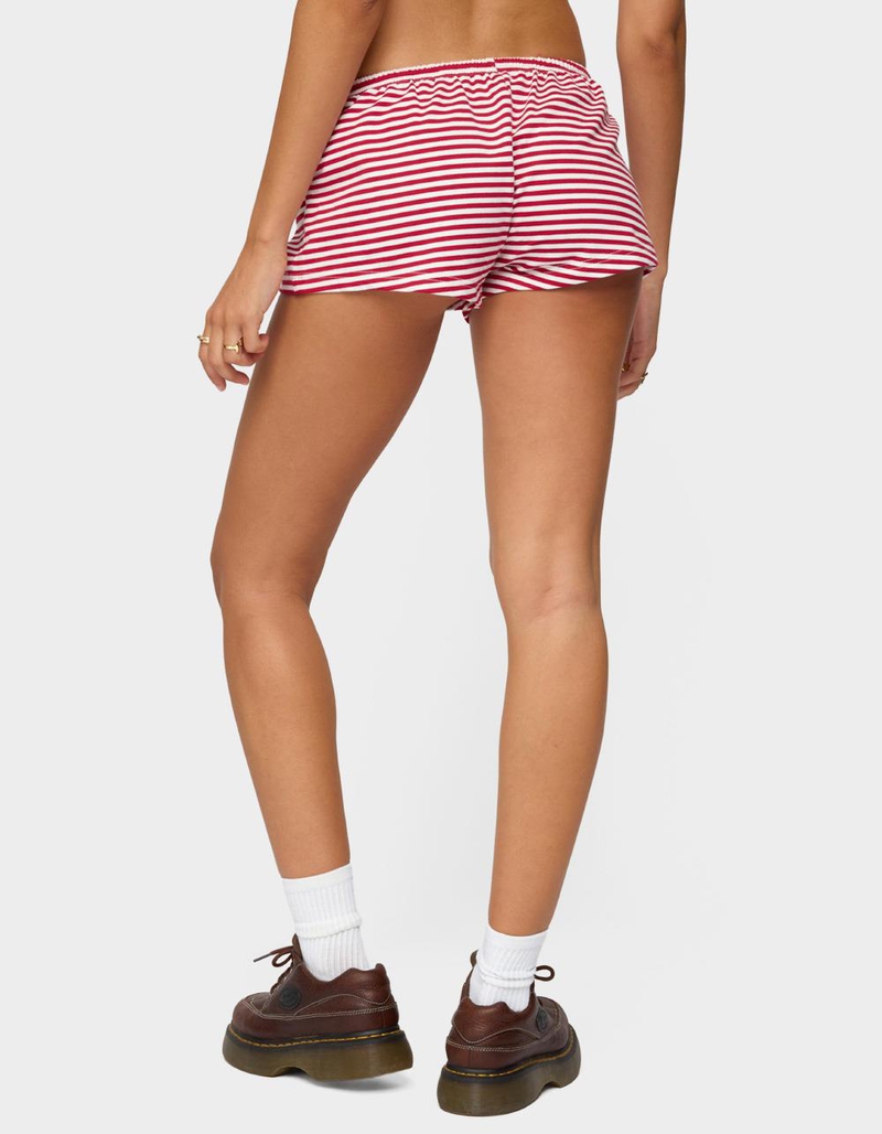 EDIKTED Jainee Striped Drawstring Shorts image number 2