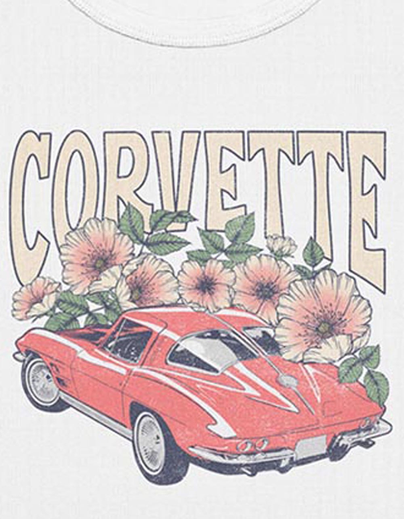 GENERAL MOTORS Corvette Florals Womens Baby Tee image number 1