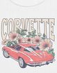 GENERAL MOTORS Corvette Florals Womens Baby Tee image number 2