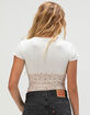 NECTAR CLOTHING Pointelle & Stretch Lace Womens Top image number 4