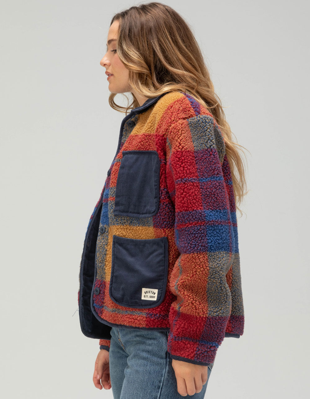 BRIXTON Delilah Womens Sherpa Jacket - MULTI | Tillys