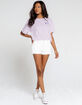 CHAMPION Womens Lavender Crop Tee image number 4