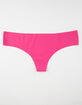 FULL TILT Love Me Now Laser Cut Hot Pink Thong image number 1