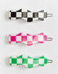 FULL TILT 3 Piece Checkered Hair Clips image number 1