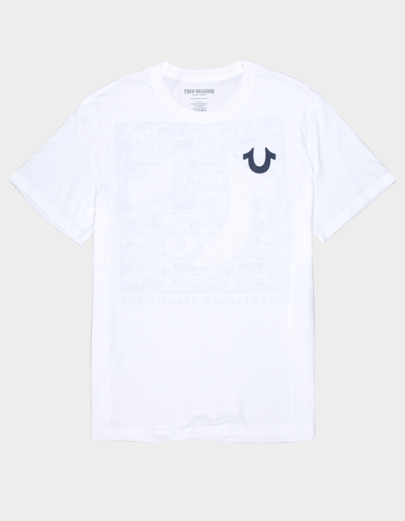 TRUE RELIGION Newspaper Mens Tee image number 1