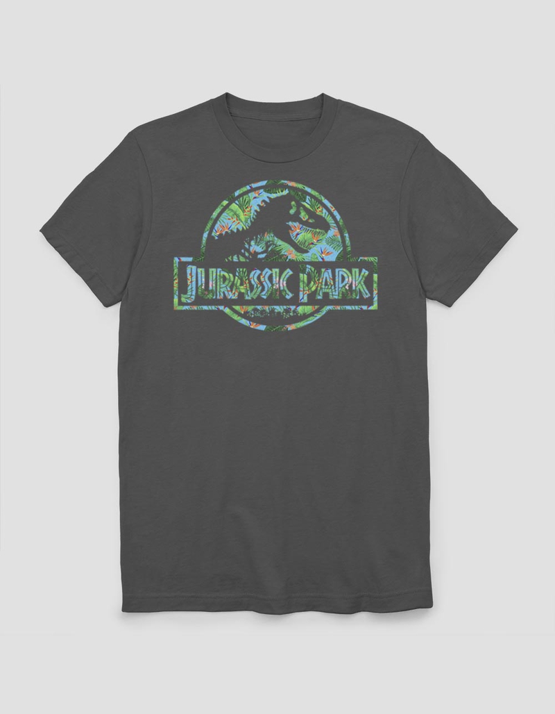 JURASSIC PARK Floral Logo Unisex Tee image number 0