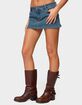 EDIKTED Josiee Stretchy Denim Mini Skort image number 2