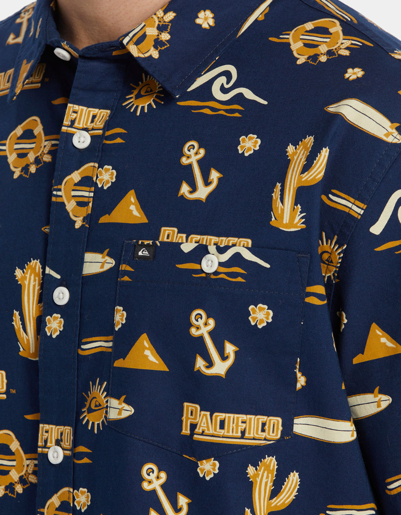 QUIKSILVER x Pacifico Mens Button Up Shirt image number 5