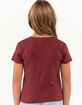 FULL TILT Essentials Girls V Neck Rib Tee image number 4