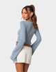EDIKTED Lacey Long Sleeve Knit Top image number 4