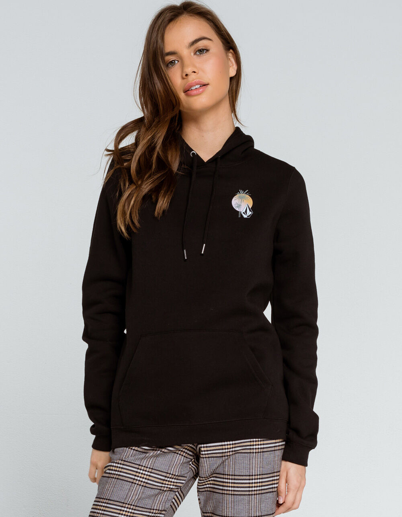 VOLCOM Volcation Womens Washed Black Hoodie image number 1