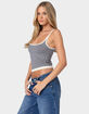EDIKTED Saylor Striped Knit Tank Top image number 3