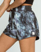 RSQ Womens Black Combo Fleece Sweat Shorts image number 2