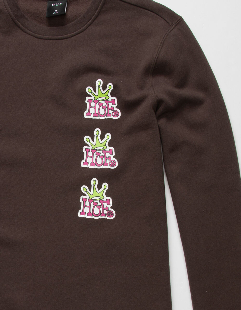 HUF Crown Stack Mens Crewneck Sweatshirt image number 1