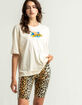 ADIDAS Leopard Womens Biker Shorts image number 1