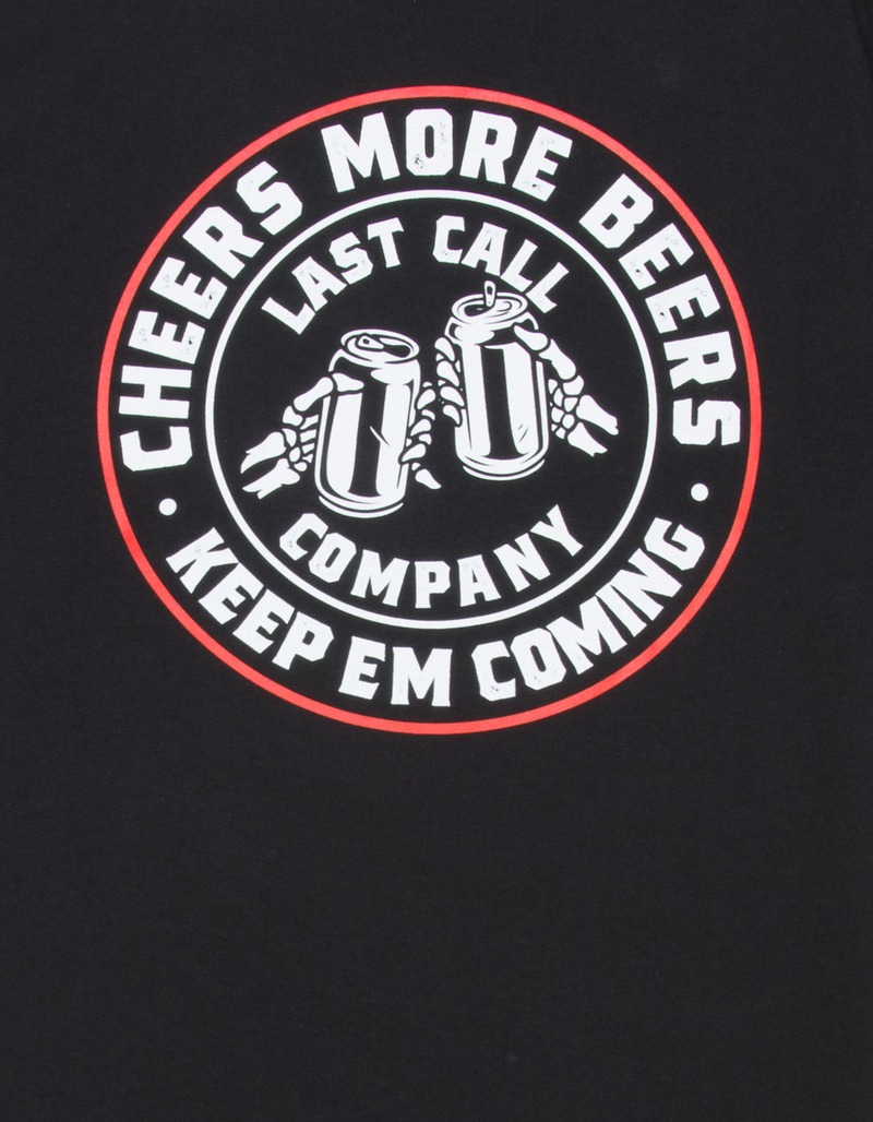 LAST CALL CO. Cheers Badge Mens Tee image number 2