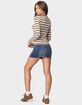 EDIKTED Sivan Striped Long Sleeve Tee image number 4