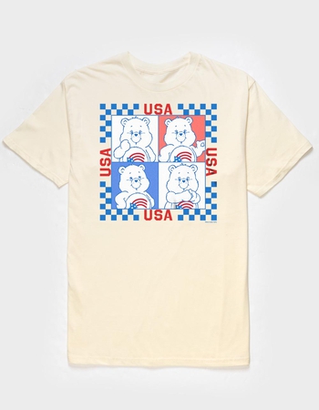 CARE BEARS USA Checkered Colorblock Unisex Tee Primary Image