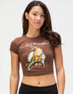 ED HARDY Tiger Cloud Womens Baby Tee image number 1