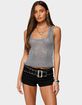 EDIKTED Eleora Sequin Knit Tank Top image number 1