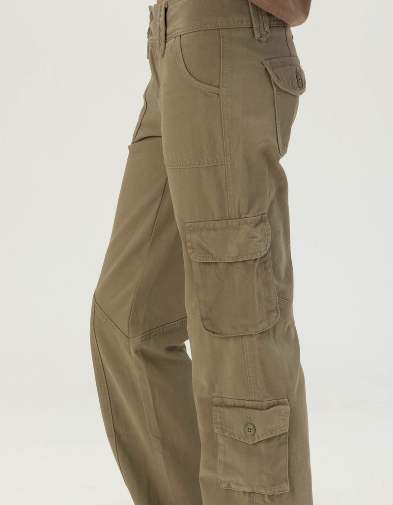 RSQ Womens Low Rise Baggy Bootcut Cargo Pants image number 4