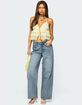 EDIKTED Ery Wide Leg Mid Rise Jeans image number 2