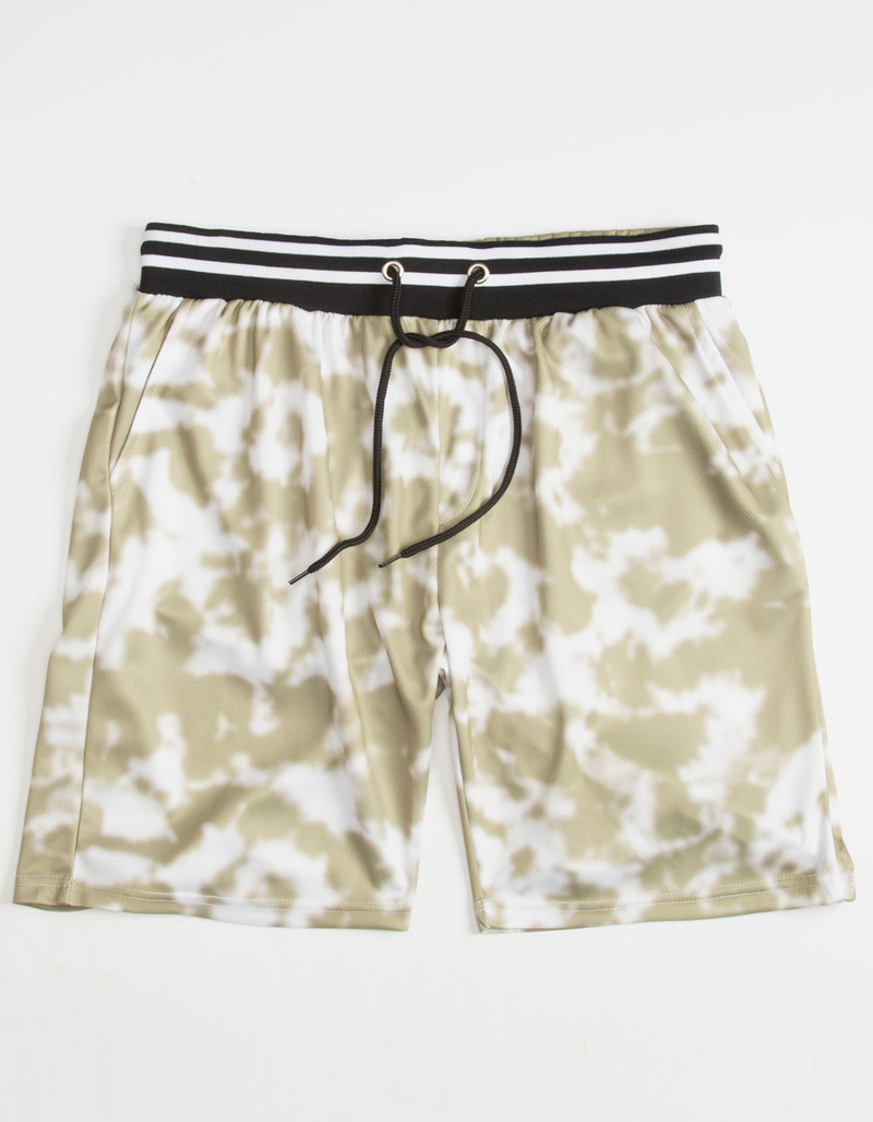 LIRA Tie Dye Mens Mesh Shorts GREEN Tillys