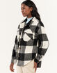 LOVE TREE Buffalo Plaid Womens Shacket  image number 2