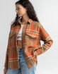 ACOA Lightweight Plaid Womens Shacket image number 2