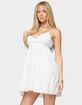 EDIKTED Bianca Ruffle Tiered Babydoll Dress image number 2